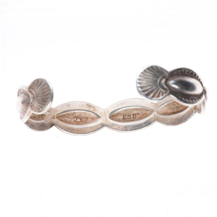 6.3" Edison Sandy Smith Navajo Rocking Horse Ranch sterling silver cuff bracelet