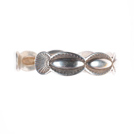 6.3" Edison Sandy Smith Navajo Rocking Horse Ranch sterling silver cuff bracelet