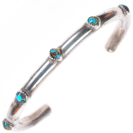 5.75" Vintage Navajo Bisbee Turquoise sterling silver cuff bracelet