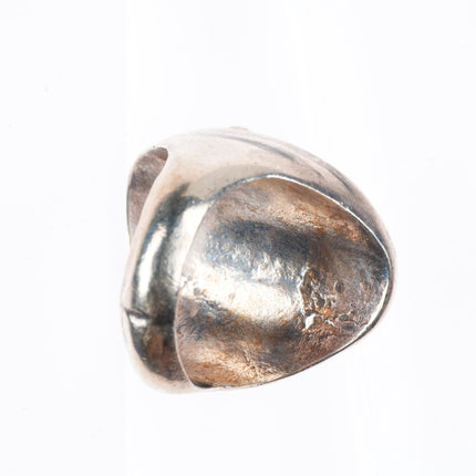 sz11 vintage Navajo sterling silver men's ring with turquoise size 11