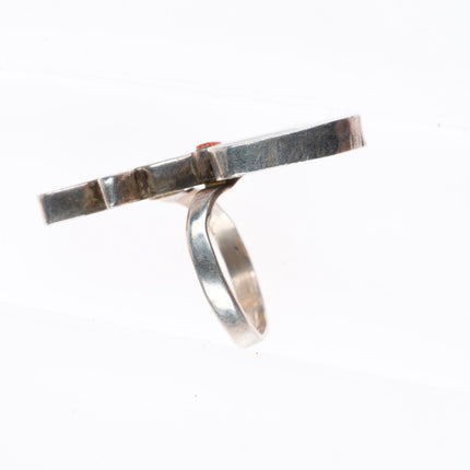 sz7 Carmichael Walela Zuni Zunitoons sterling silver snoopy inlaid ring