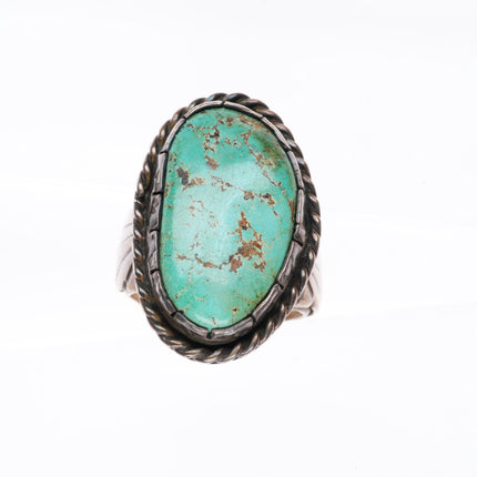 sz6.5 Vintage Navajo sterling silver Royston spiderweb turquoise ring