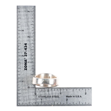 sz11 Francis Jones Navajo sterling silver modernist banded size 11 ring