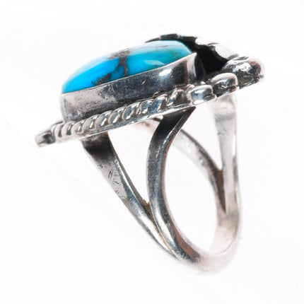 sz6 Dee Morris vintage Bisbee turquoise southwestern sterling silver ring