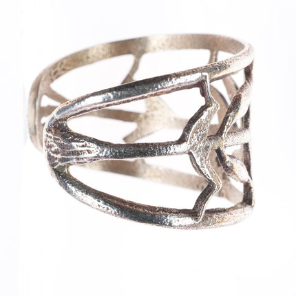6.4" Gilbert "Dino" Garcia Santo Domingo Pueblo Tufa Cast Corn cuff bracelet