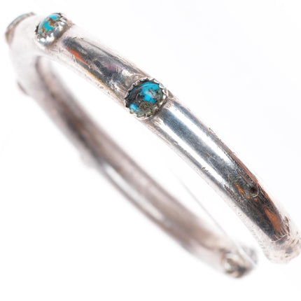 5.75" Vintage Navajo Bisbee Turquoise sterling silver cuff bracelet