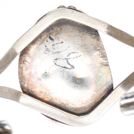 6" vintage Navajo sterling silver Royston turquoise cuff bracelet