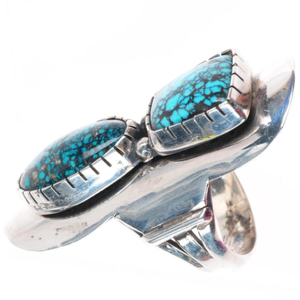 sz9.25 vintage RG southwest sterling silver high grade spiderweb turquoise ring