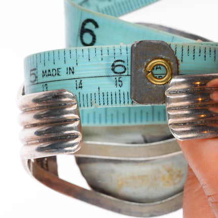 6" Davey Morgan Navajo vintage gorgeous turquoise sterling silver cuff bracelet
