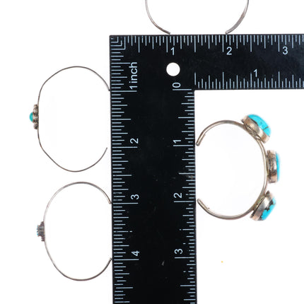 4.5"-4.75" Vintage Kid/Baby Navajo sterling silver cuff bracelet collection lot