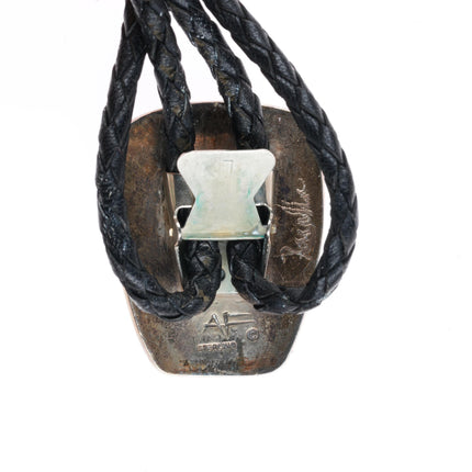 Anne Farella Sterling silver southwestern bolo tie with fancy tips