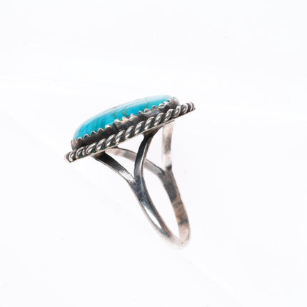 sz8.75 vintage Navajo sterling silver high grade turquoise size 8.75 ring