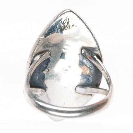 sz8.25 Gary and Elsie Yoyokie (Hopi) sterling silver kachina size 8.25 ring