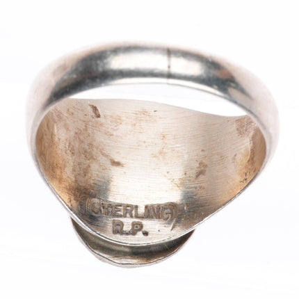 sz8.5 vintage RP Navajo sterling silver turquoise size 8.5 ring