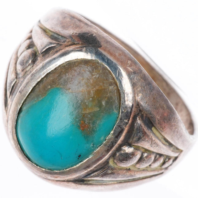 sz9 Vintage Bell Trading Post sterling silver and turquoise size 9 ring
