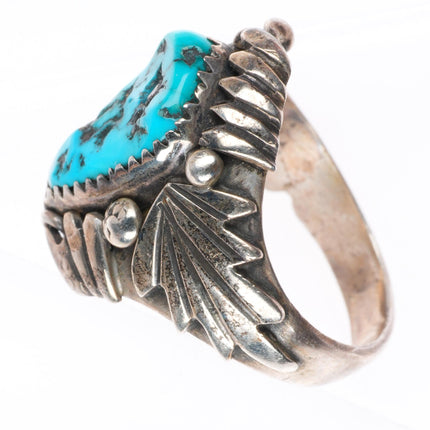 sz8 Mary Dayea Navajo sterling silver turquoise size 8 ring