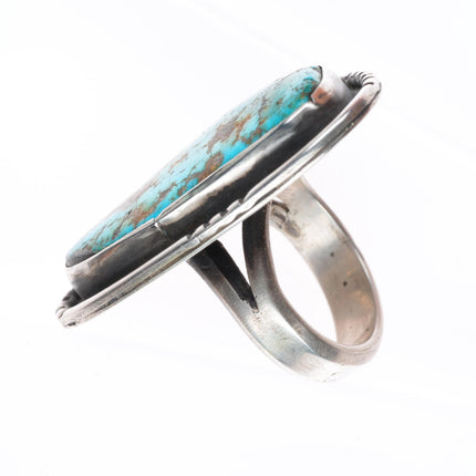 sz10.5 Mark Chee (1914-1981) Navajo sterling silver turquoise large ring