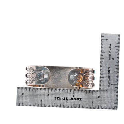 6.6" Bell trading post vintage sterling silver knifewing watch cuff bracelet