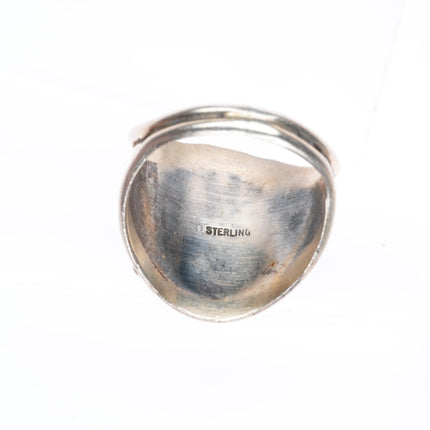 sz12.75 vintage Navajo sterling silver high grade turquoise ring