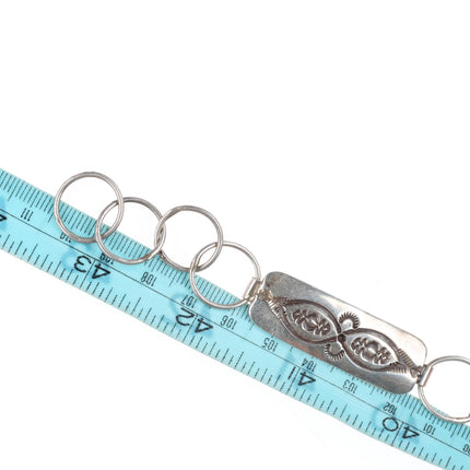 43.5" Larry Sandoval Navajo sterling silver rectangle link concho belt