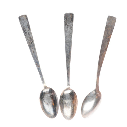 UITA-6 United Indian Traders Assn Navajo sterling silver turquoise spoons (3)
