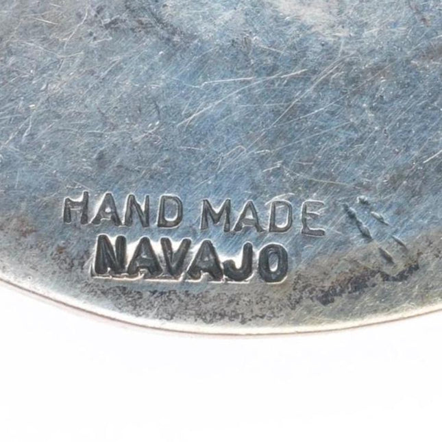 1950's Navajo overlay pin-brooch with turquoise sterling silver