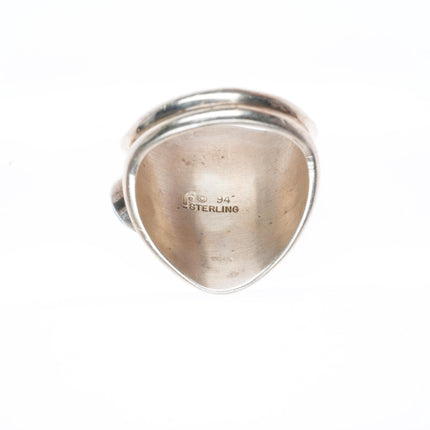 sz9 vintage Carol Felley southwestern sterling silver ring with turquoise