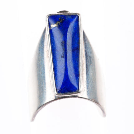 sz7 Sam Lovato Santo Domingo sterling silver lapis lazuli modernist ring