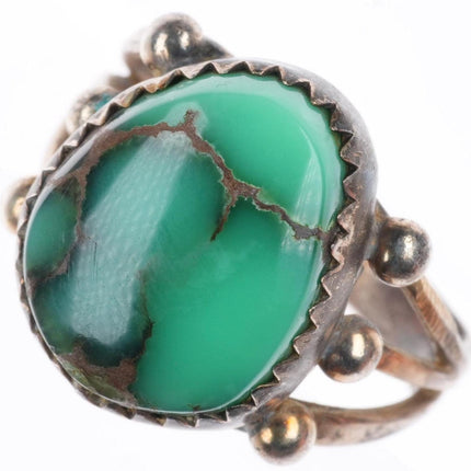 sz5.5 vintage Navajo sterling silver high grade variscite ring