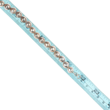 22" handmade beads vintage Navajo sterling silver turquoise station necklace