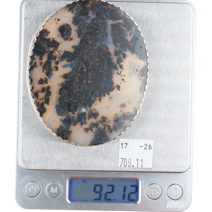 1.5" vintage sterling silver moss agate southwestern belt buckle