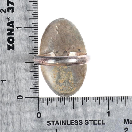 sz7 vintage Hopi Silvercrafts Guild Overlay ring sterling silver