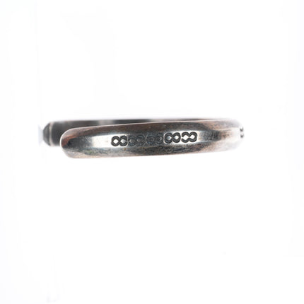 6.5" U.S. Navajo 70 c1940 deep stamped historic sterling silver cuff bracelet