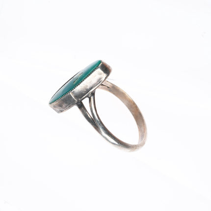 sz7 vintage Navajo Arizona Gem Silica sterling silver ring