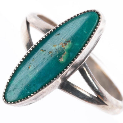 sz7 vintage Navajo Arizona Gem Silica sterling silver ring