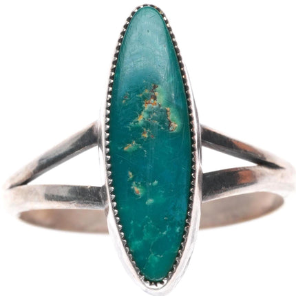 sz7 vintage Navajo Arizona Gem Silica sterling silver ring