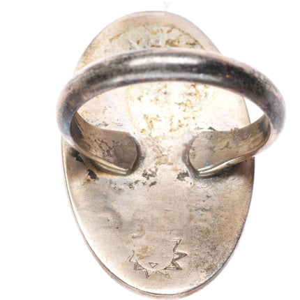sz7 vintage Hopi Silvercrafts Guild Overlay ring sterling silver