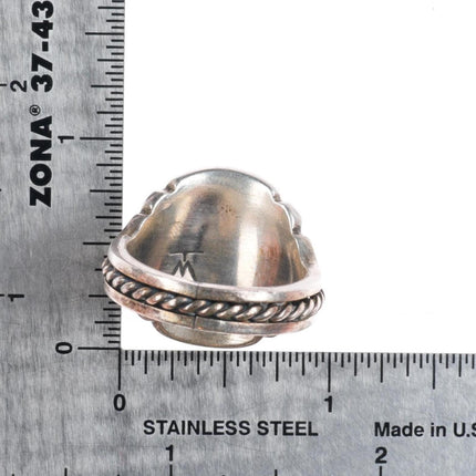 sz11.5 vintage Navajo sterling silver ring with Royston turquoise