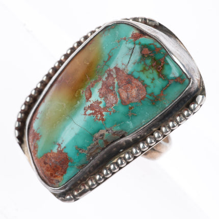 sz10 Big Des Enfants southwestern sterling silver turquoise ring