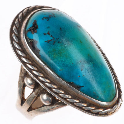 sz6.75 vintage Navajo Gem Silica/Turquoise/Chrysocolla sterling silver ring