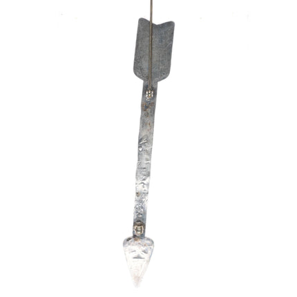 1940's vintage Navajo Fred Harvey style stamped sterling silver arrow pin/brooch