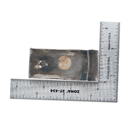 1.1" c1950's Navajo sterling silver fluted repousse belt buckle