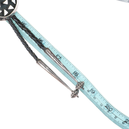 c1970 Frank Patania Thunderbird Shop sterling silver abstract modernist bolo tie