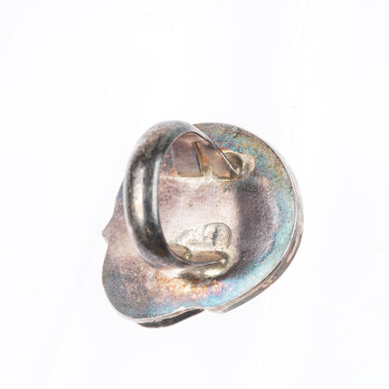 sz5 high grade Royston Turquoise vintage Navajo sterling silver ring