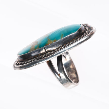 sz7.5 large vintage Navajo sterling silver Royston turquoise large ring