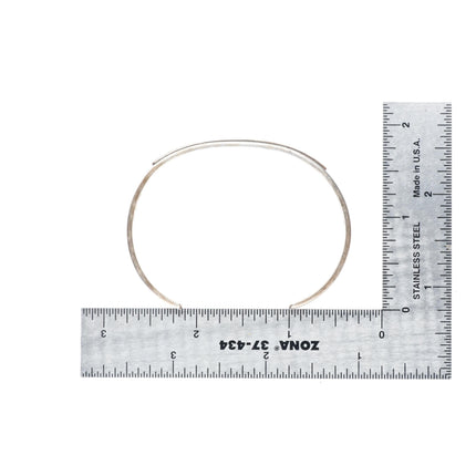 6.25"  HMY for MM Rogers 14k gold sterling silver southwestern cuff bracelet