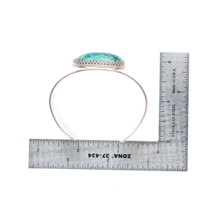 6" Arizona Shattuckite, Gem Silica, Chrysocolla sterling silver cuff bracelet