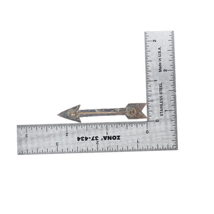 vintage Fred Harvey Navajo c1940's stamped sterling silver arrow pin/brooch