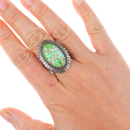 sz7.5 Ray Winner Southwestern Carico Lake turquoise sterling silver ring