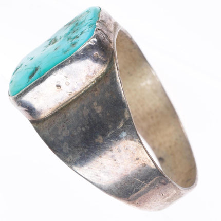 sz12.5 vintage LM southwestern sterling silver turquoise size 12.5 men's ring